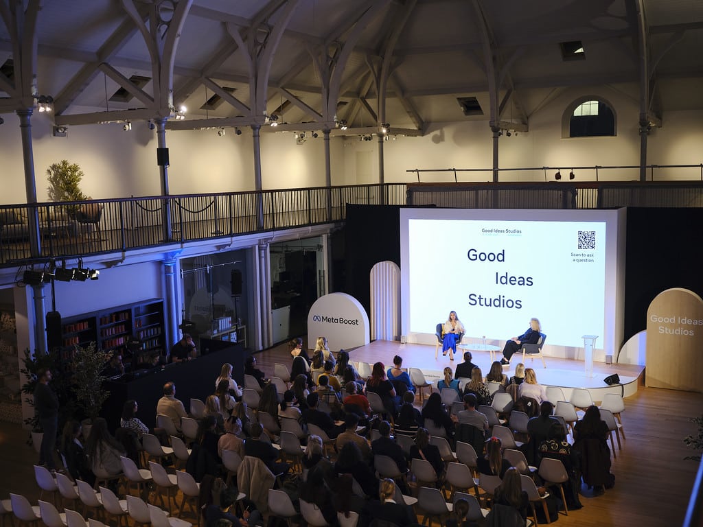 Audience at a Meta Boost Good Ideas Studios event